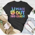 Peace Out 3Rd Grade 2023 Graduate Happy Last Day Of School Unisex T-Shirt Unique Gifts