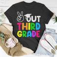Peace Out 3Rd Grade Happy Last Day Of School Students Unisex T-Shirt Unique Gifts