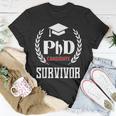 Phd Survivor For Graduation Student T-shirt Personalized Gifts