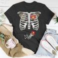 Pregnancy Skeleton Rib Firefighter Bump T-Shirt Funny Gifts