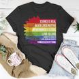 Pride Science Real Black Lives Matter Love Is Love Lgbtq Unisex T-Shirt Unique Gifts