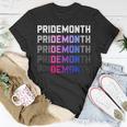Pridemonth Demon Vintage Human Right Bisexual Unisex T-Shirt Unique Gifts