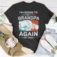 Promoted To Grandpa Again Est 2023 Pregnancy Announcement Unisex T-Shirt Unique Gifts