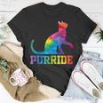Purride Cat Gay Pride Lgbt Month 2023 Lgbt Love Cat Gift Unisex T-Shirt Unique Gifts