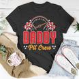 Race Car Birthday Party Matching Family Daddy Pit Crew T-Shirt Unique Gifts
