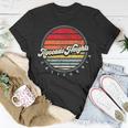 Retro Avocado Heights Home State Cool 70S Style Sunset T-Shirt Unique Gifts