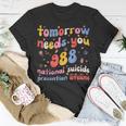 Retro Tomorrow Needs You 988 Suicide Prevention Awareness T-Shirt Unique Gifts