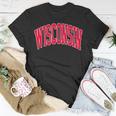 Retro Vintage Wisconsin State Distressed Souvenir T-Shirt Funny Gifts