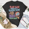 Say Gay Protect Trans Kids Read Banned Books Lgbtq Gay Pride Unisex T-Shirt Unique Gifts