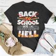 Back To School More Like The Fiery Depths Of Hell T-shirt Personalized Gifts