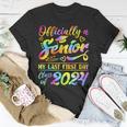 Senior Year 2024 Graduation Class Of 2024 My Last First Day T-Shirt Funny Gifts