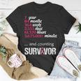 Seven 7 Years Survivor Breast Cancer Awareness T-Shirt Unique Gifts