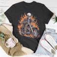 Skeleton Riding Motorcycle Halloween Costume Biker Boys T-Shirt Unique Gifts