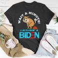 Slidin Biden Funny Dog Trump Political Sarcasm Unisex T-Shirt Funny Gifts