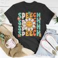 Speech Therapy Retro Speech Language Pathologist Therapist T-Shirt Unique Gifts