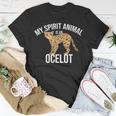 My Spirit Animal Is An Ocelot Ocelot Wild Cat Zookeeper T-Shirt Unique Gifts
