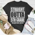 Straight Outta 5Th Grade Class 2023 Graduation Fifth Grade Unisex T-Shirt Unique Gifts