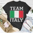 Team Italy Print Italian National Country Flag Italy Unisex T-Shirt Unique Gifts