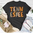 Tennessee State Flag Orange Plaid Leopard T-Shirt Unique Gifts