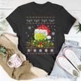 Tennis Ugly Sweater Christmas Pajama Lights Sport Lover T-Shirt Unique Gifts