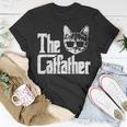 The Catfather Funny Cat Dad Fathers Day Movie Pun Papa Men Unisex T-Shirt Unique Gifts