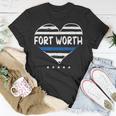 Thin Blue Line Heart Fort Worth Police Officer Texas Cops Tx T-Shirt Unique Gifts