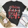 This Ladybug Is 4 Years Old 4Th Birthday Girl Family Ladybug Unisex T-Shirt Unique Gifts