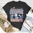 Trump 4 Time Indictment Champion Champ Not Guilty 2024 T-Shirt Unique Gifts