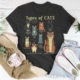 Types Of Cat Funny Comparison Cat Pet Lover Owner Unisex T-Shirt Unique Gifts