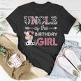 Uncle Of The Birthday Girl Farm Cow Uncle Matching Family Unisex T-Shirt Funny Gifts