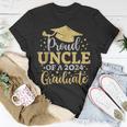 Uncle Senior 2024 Proud Uncle Of A Class Of 2024 Graduate Unisex T-Shirt Unique Gifts