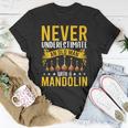 Never Underestimate An Old Man With A Mandolin T-Shirt Unique Gifts