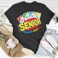 Uno Out Senior 2024 Graduation Class Of 2024 Uno Lover T-Shirt Unique Gifts