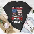 Veteran Vets Us Army Veteran Gifts Kneel American Flag Military Tee Gift Veterans Unisex T-Shirt Unique Gifts