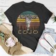 Vintage Cojo Bull Skull Flower Music 80S 90S Cowgirl Western Gift For Womens Unisex T-Shirt Unique Gifts