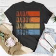 Vintage Fathers Day Dada Daddy Dad Bruh Tie Dye Unisex T-Shirt Unique Gifts