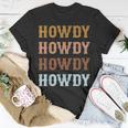 Vintage Howdy Rodeo Western Cowboy Country Cowgirl Unisex T-Shirt Unique Gifts