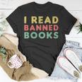 Vintage I Read Banned Books Avid Readers Unisex T-Shirt Unique Gifts