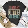 Vintage Straight Outta 5Th Grade Graduation Grad Unisex T-Shirt Unique Gifts