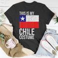 Vintage This Is My Chile Flag Costume Design For Halloween Chile Funny Gifts Unisex T-Shirt Unique Gifts