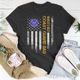 Vintage Usa American Flag Worlds Best Us Coast Guard Dad Funny Gifts For Dad Unisex T-Shirt Unique Gifts