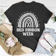 We Wear Red Ribbon Week Drug Free Red Ribbon Week T-Shirt Unique Gifts