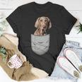 Weimaraner Raner Chest Pocket For Dog Owners T-Shirt Unique Gifts