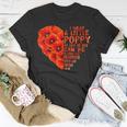 Womens Veteran Day Lest We Forget Red Poppy Flower Usa Memorial Day Unisex T-Shirt Unique Gifts