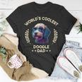 Worlds Coolest Dog Dad Papa - Men Doodle Unisex T-Shirt Funny Gifts