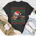 Yorkshire Terrier Dog Lover Santa Hat Ugly Christmas Sweater T-Shirt Unique Gifts