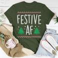 Festive Af Christmas Holidays Season Humor T-Shirt Unique Gifts