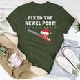 Ugly Christmas Sweater Party Idea Fixed The Newel Post T-Shirt Unique Gifts