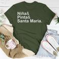 Niña & Pinta & Santa Maria Christopher Columbus Day Ships T-Shirt Unique Gifts