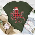Red Plaid Octopus Pajama Family Buffalo Christmas T-Shirt Unique Gifts